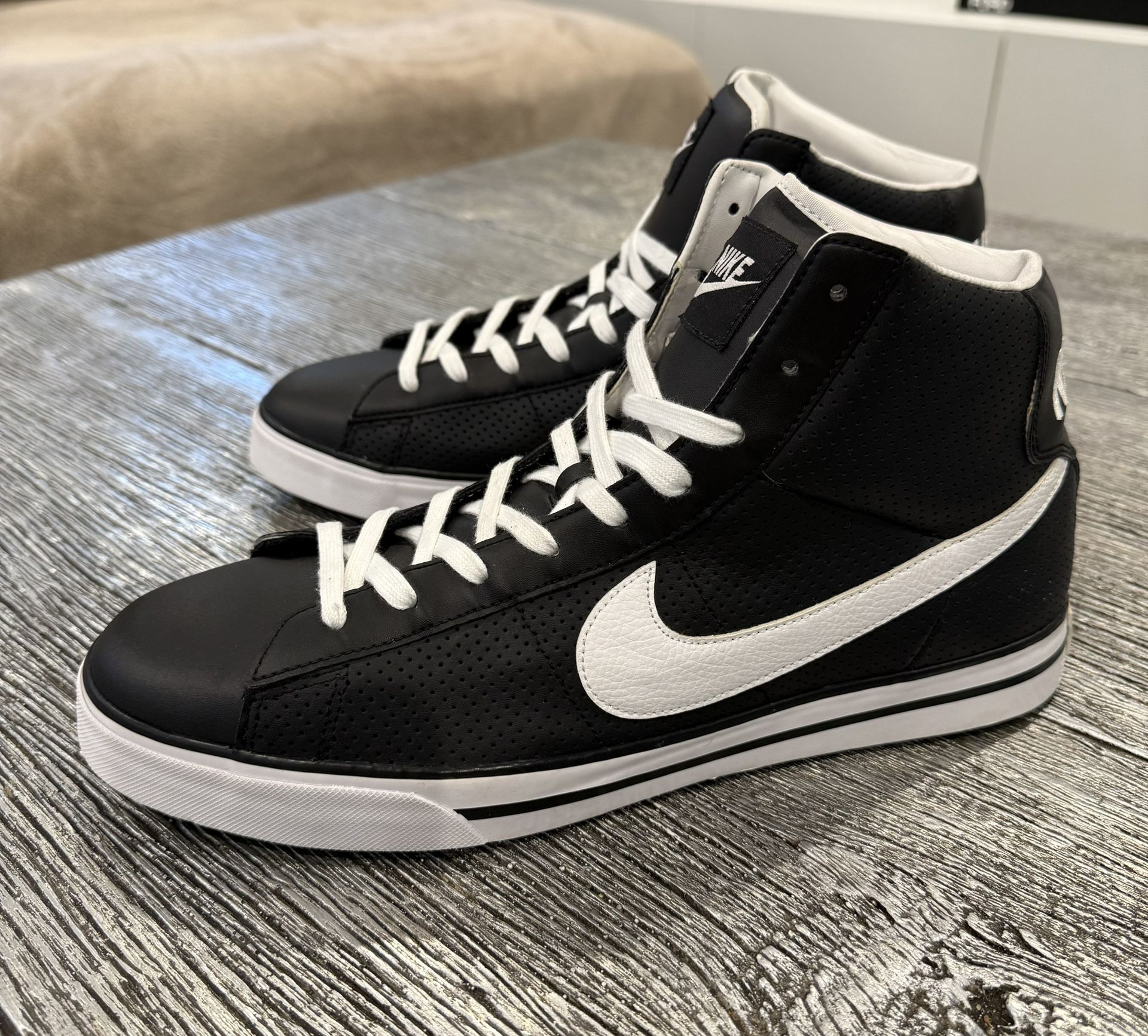 Nike Sweet Classic High Top Black White Sneakers