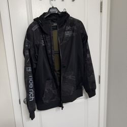 $260 **FIRM** RIDE RICH REGENCY™ V2.FLOW™ MESH ARMOURED HOODED MOTORCYCLE JACKET {RR GP/BLACK CAMO}