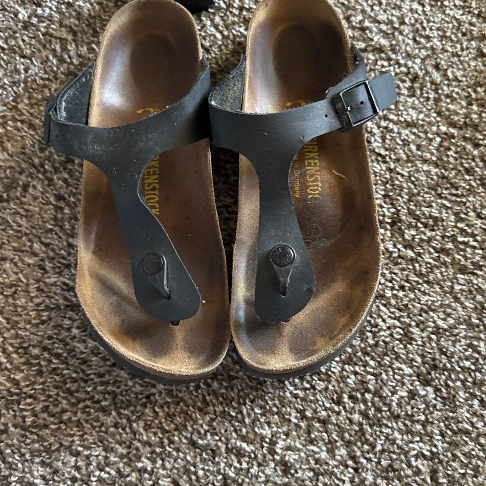 Black Women Birkenstocks Slipper Size 39