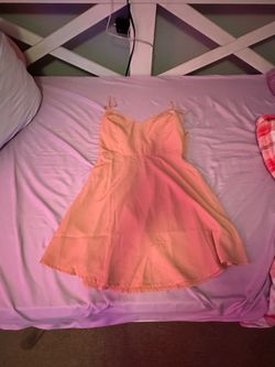Light Pink A-Line Fit & Flare Mini Dress