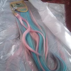 Pastels Pony Tail Hair Extensions 