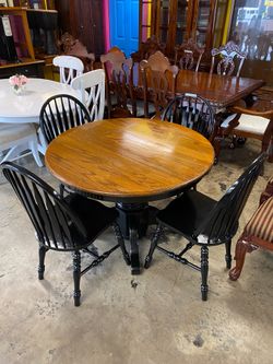 Small round dining table