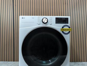 LG 7.4 Cu. Ft. Smart Electric Dryer with TurboSteam and Sensor Dry Technology in White (DLEX4000W-D-G154)