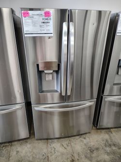LG 3 door French door refrigerator 28cu