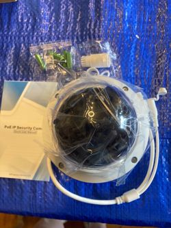 IP Security 4K 8MP H.265 POE PTZ Dome Camera, 5X Optical Zoom, 2.7-13.5mm Lens, Indoor/Outdoor Network IP Camera, Pan 355° Tilt 90°, IP66 Waterproof, 
