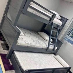 Bunk Beds Twin Full Full / Literas Madera 100% Pinewood 