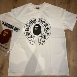DESIGNER  BAPE X CHROME HEARTS SHIRT 