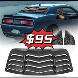 ❤️$95❤️ 3PC  Matte Black GT Lambo Style Louver Shade Cover for Dodge Challenger 2008-2022. 

The Complete Set Includes both The Rear ain cover + Drive