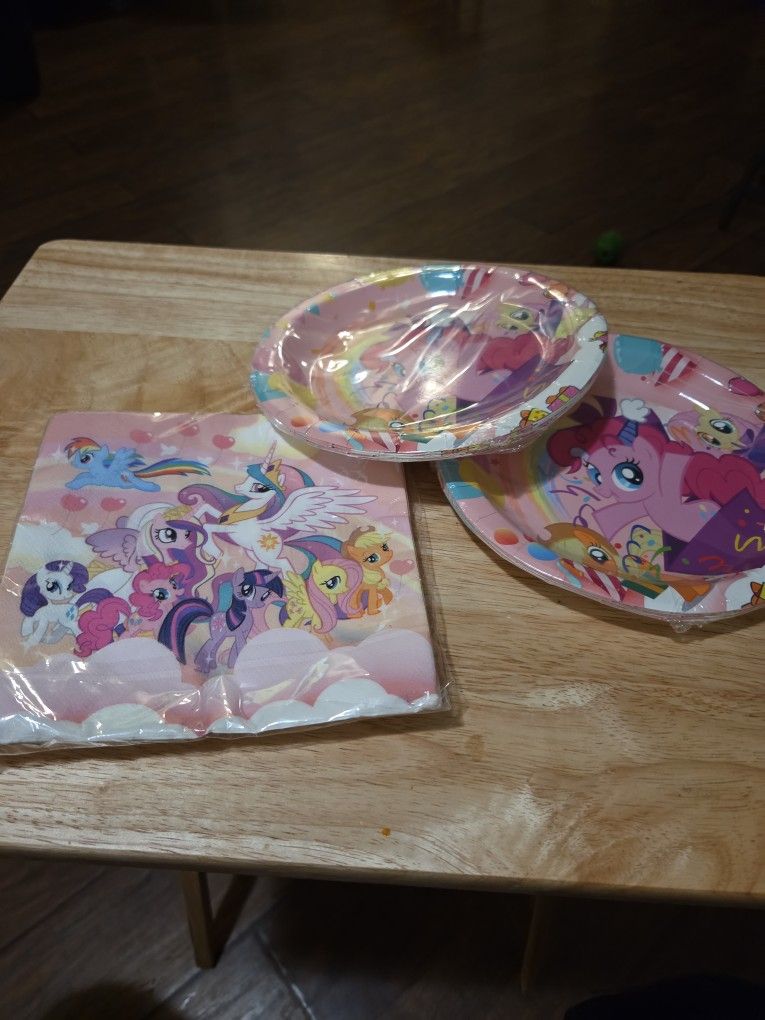My Little Pony Birthday Party Plates And Napkins 