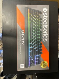 SteelSeries Apex 3 TKL Gaming Keyboard and Basilisk X Hyperspeed Bluetooth mouse