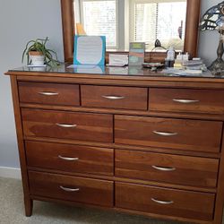  Bedroom Furniture Set Solid Cherry Wood 5 pieces