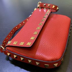 Valentino Small Shoulder Bag, w/Pyramids-Barely Used!