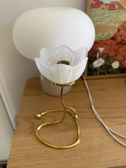 Anthropologie Floral Gold Candle Holder