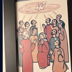 1960s Art Work. Printed Ink On Commercial Grade Post Card Weight Paper