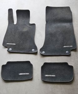 Genuine Mercedes-Benz AMG OEM Carpet Floor Mats – Complete Set of 4