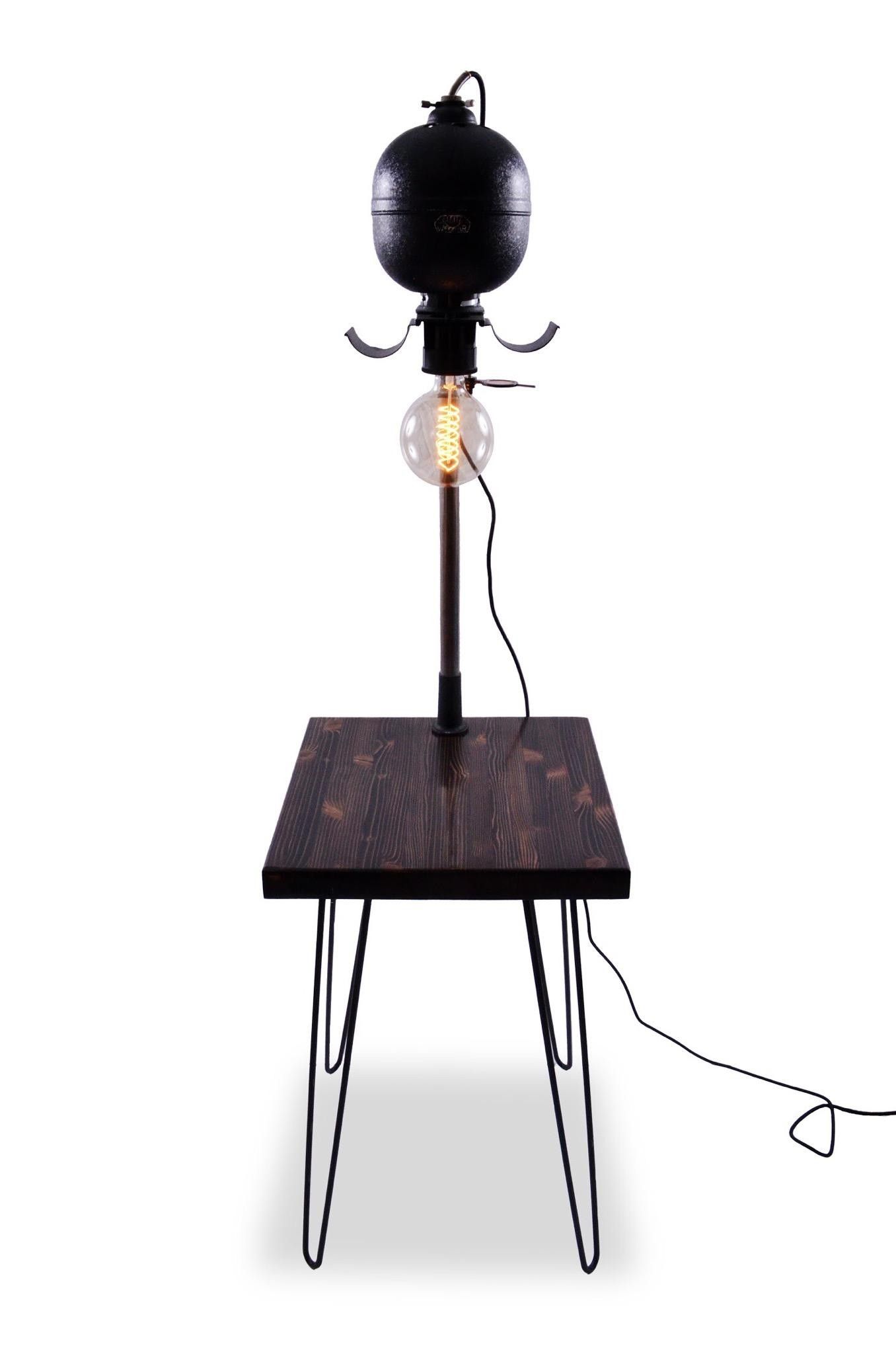 Enlarger side table / lamp