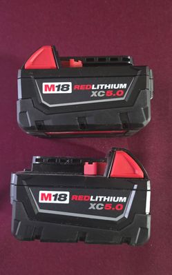 Milwaukee 5.0 Batteries New