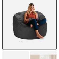 Bean Bag Chair 3Ft Luxurious Velvet Ultra Soft Fur with High-Rebound Me