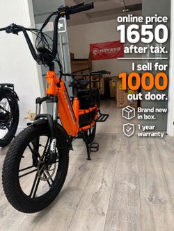 Reliable electric bike family cargo ebike hovcart