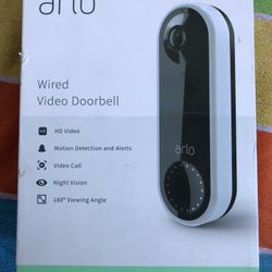 Arlo Essential Wired Video Doorbell - HD Video