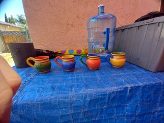 Hand Painted China Mug Set