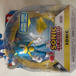 Sonic 30th Anniversary Jakks Sonic The Hedgehog 4 Inches