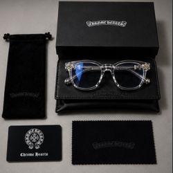 Clear Chrome Hearts Glasses 