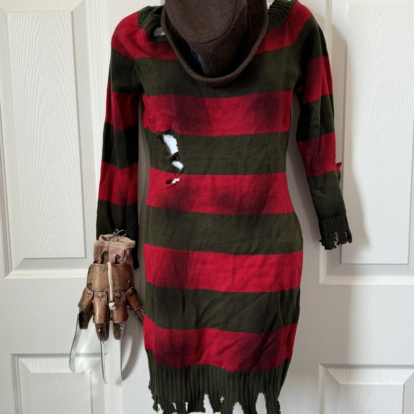 freddy krueger sweater dress First self drafted pattern: : r/knitting This long Freddy Krueger Women's Costume for
