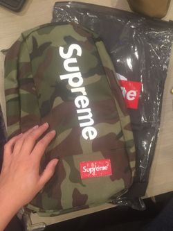 Supreme camouflage backpack