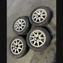 4 - 185/60r14 4x4.5 4x114.3 Stock Nissan Sentra 240sx Accord Wheels Rims Tires!