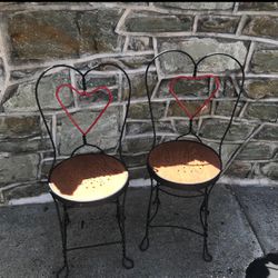 Sweetheart Ice Cream Parlor Metal Chairs