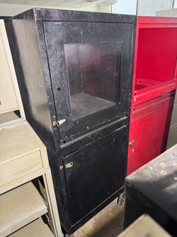Rolling Warehouse Computer Cabinet