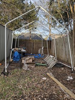 CARPORT FRAME. TRADE FOR A SMALL SHED