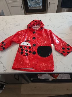 KIDORABLE LADYBUG RAINCOAT SZ 4T SEE DESCRIPTION