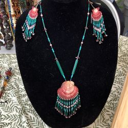 Hand Made Shell And Beaded Jewlery