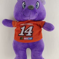 NASCAR Racing 2016 Tony Stewart #14 Purple Orange Bear 9" Plush Mascot KellyToy