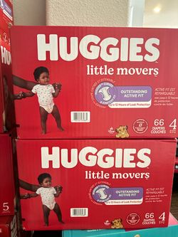 Huggies Baby Diapers Size 4 (66 Count) - $20 EACH OR 2 FOR $35