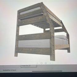 Twin Over Full Bunk Bed With Bunkhouse Stairway Chest