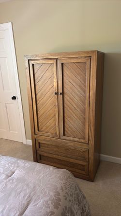 Modern Bedroom Set Armoire,Headboard, & Nightstand