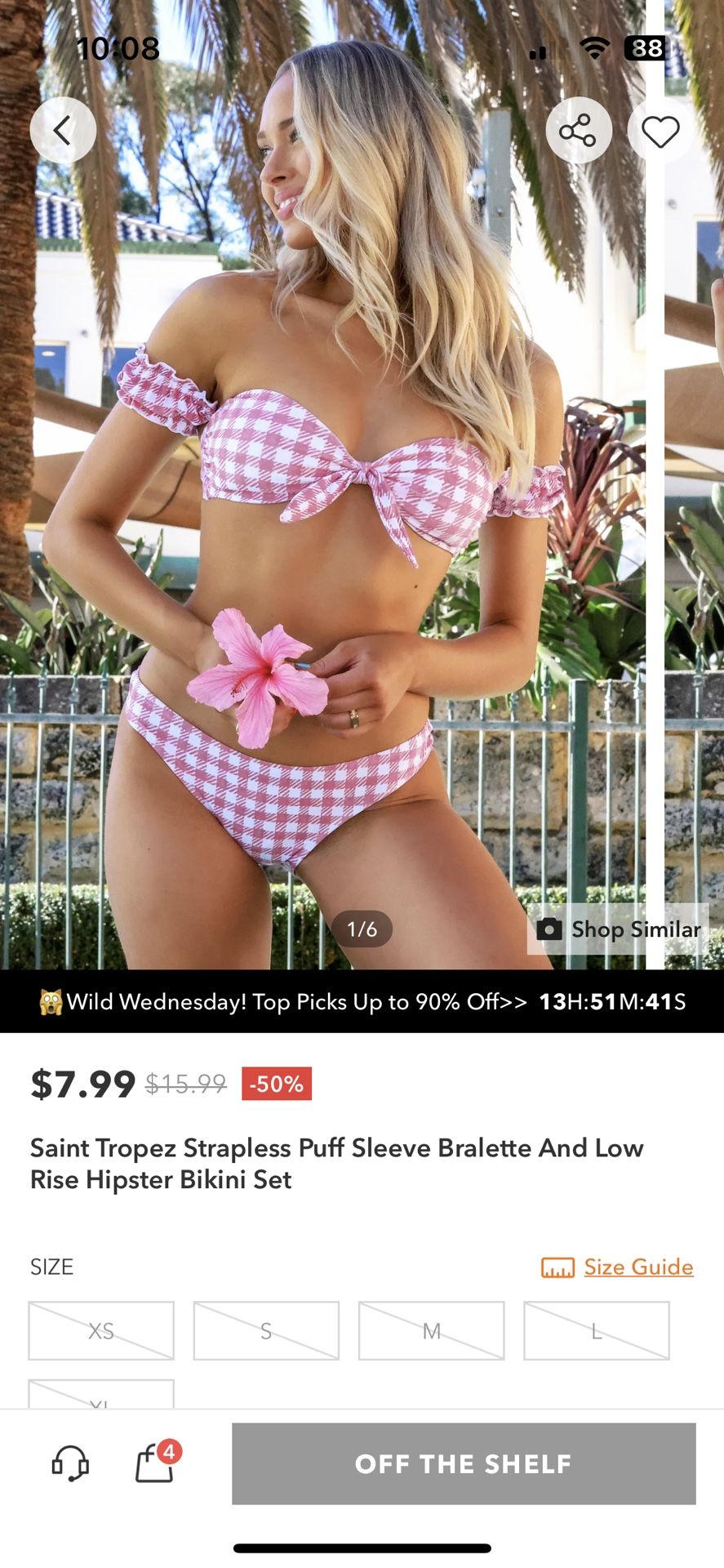 Cupshe Bikini Size Medium