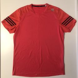 Adidas Response Performance Training Shirt (Bright Red-Orange) — Size Large