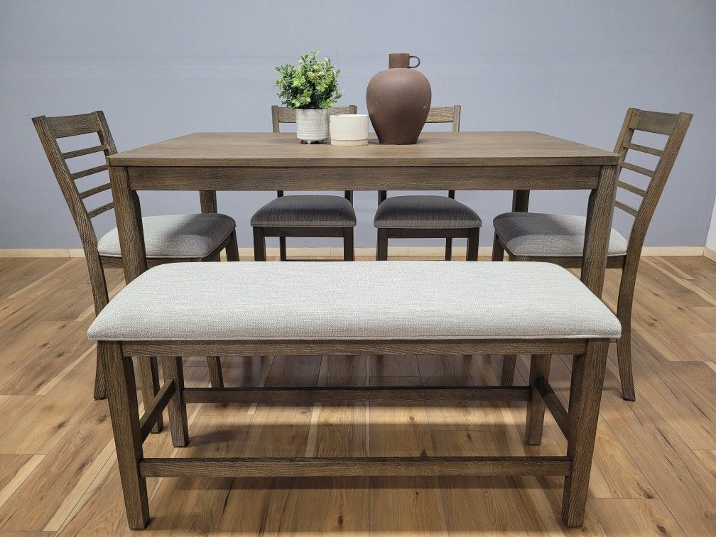 Counter Height Dining Table Set With Bench