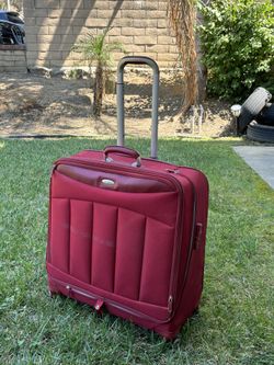 Red Samsonite Suitcase