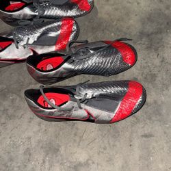 Silver Adidas Cleats