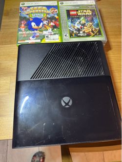Xbox 360 with 7 games and all the connect cables