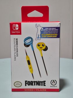 PowerA Fortnite Peely Wired Earbuds for Nintendo Switch OPEN BOX [DIGITAL CODE INCLUDED]