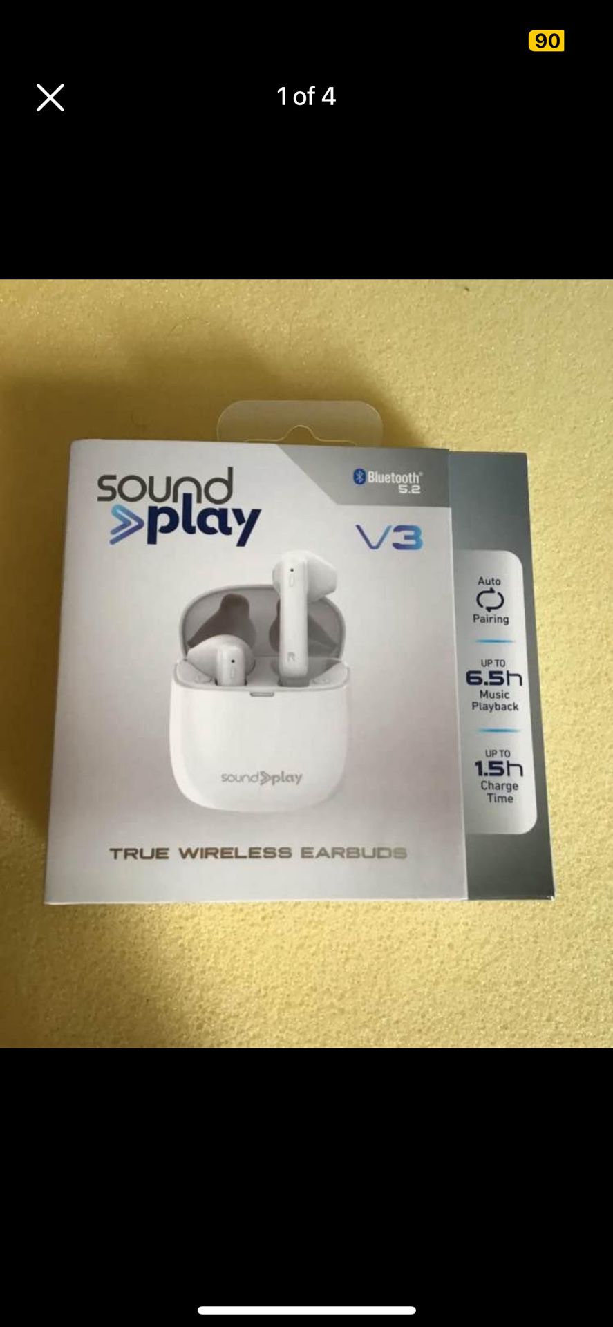 Soundplay V3 Blutooth Wireless Earbuds With Charging Case