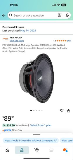 8 inch mid range prv 