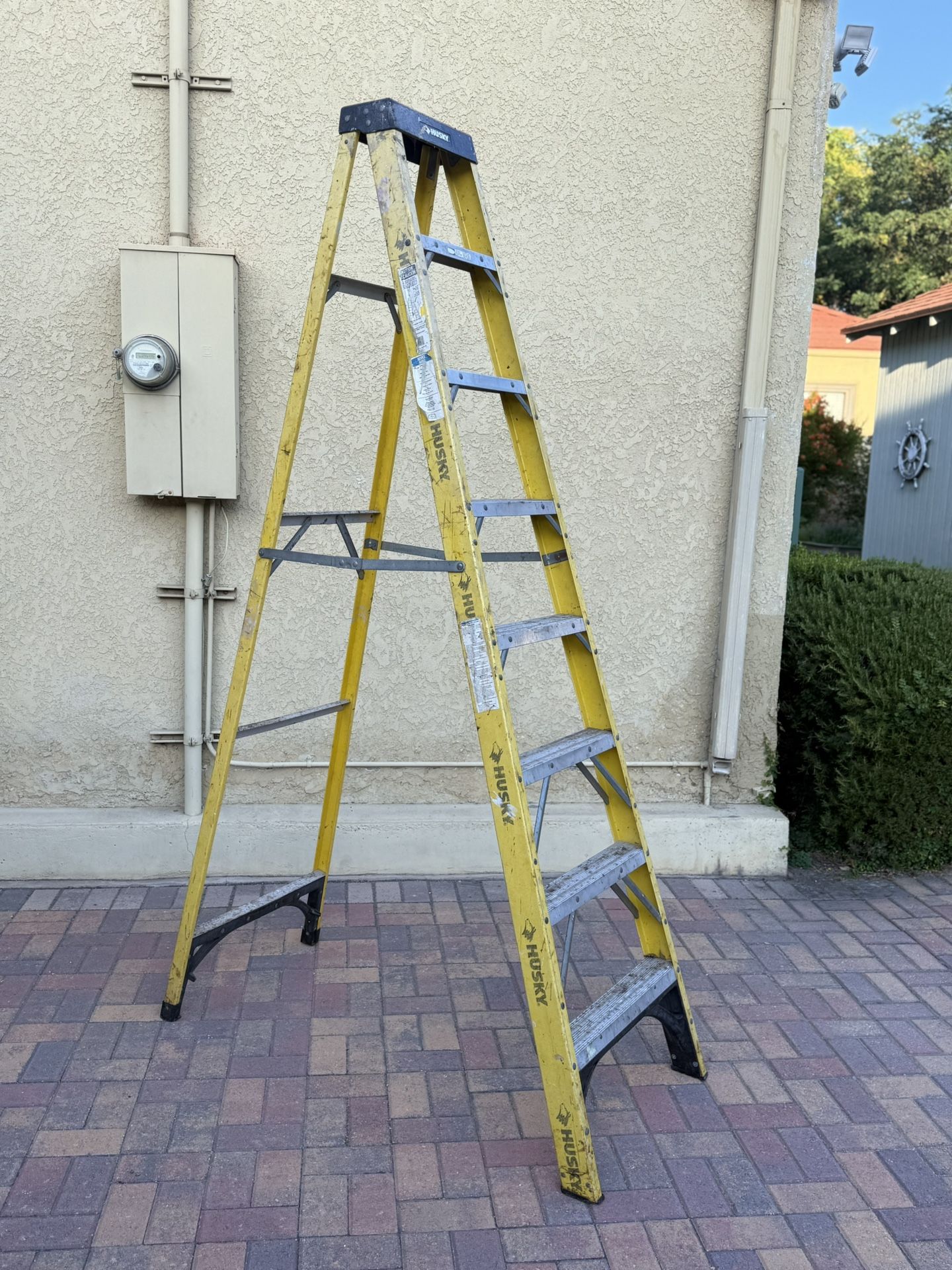 Husky 8’ Fiberglass Ladder Only For 30.00