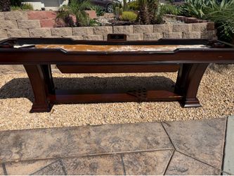 Free shuffleboard table.